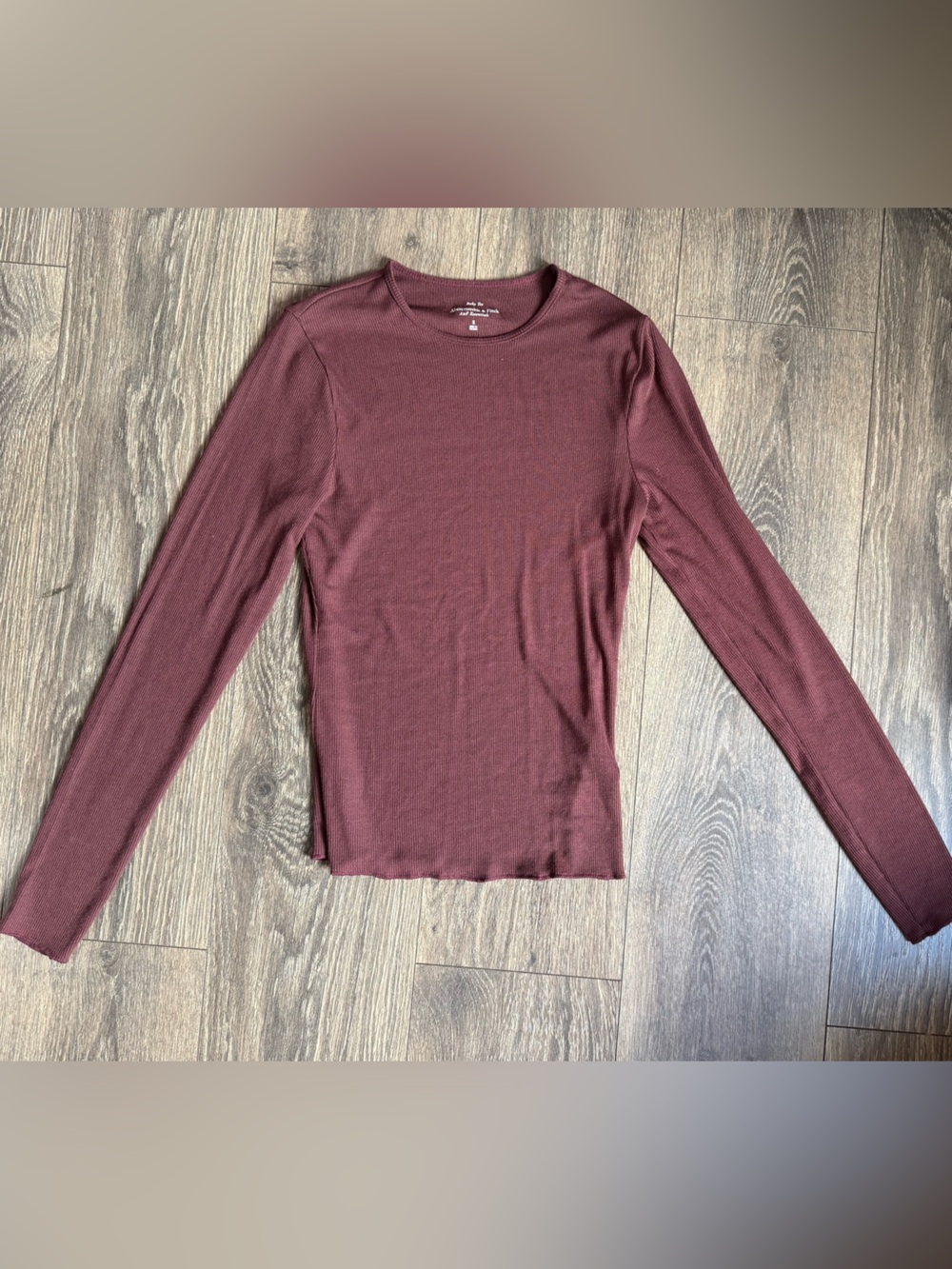 Abercrombie & Fitch Long-Sleeve Ribbed Top
